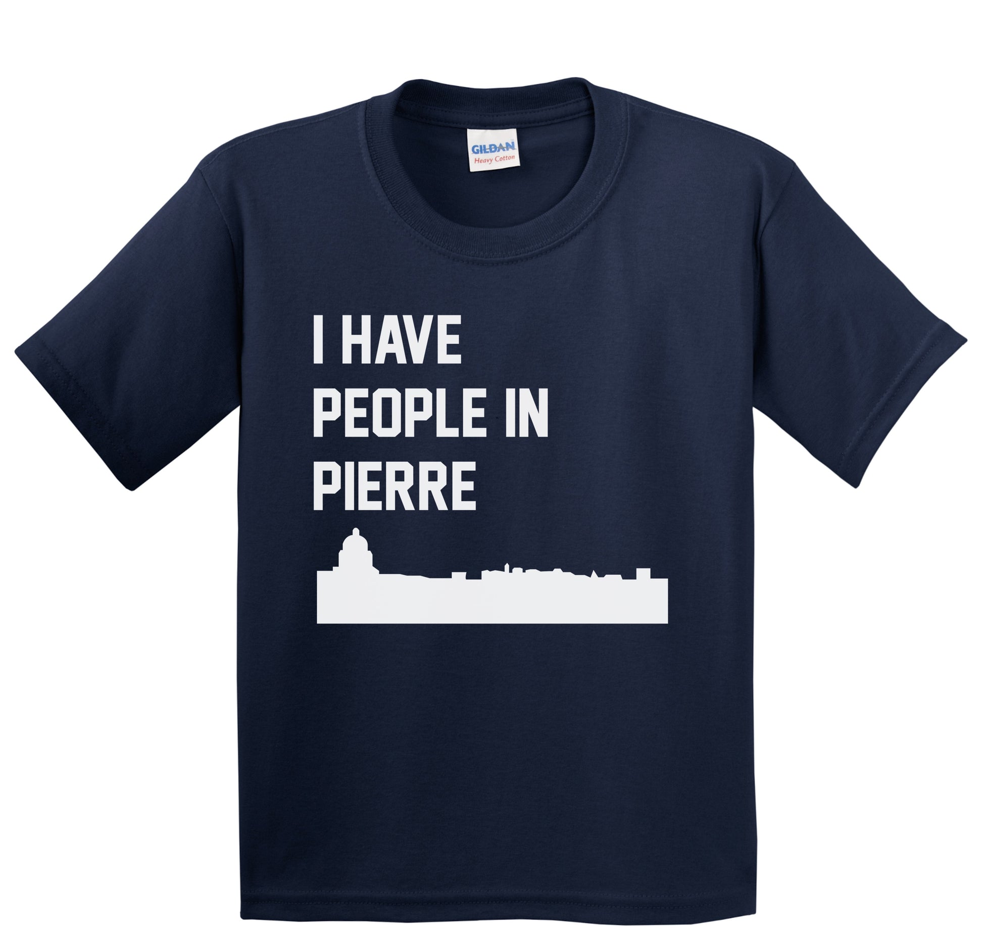 I Have People In Pierre South Dakota Skyline Youth T-Shirt