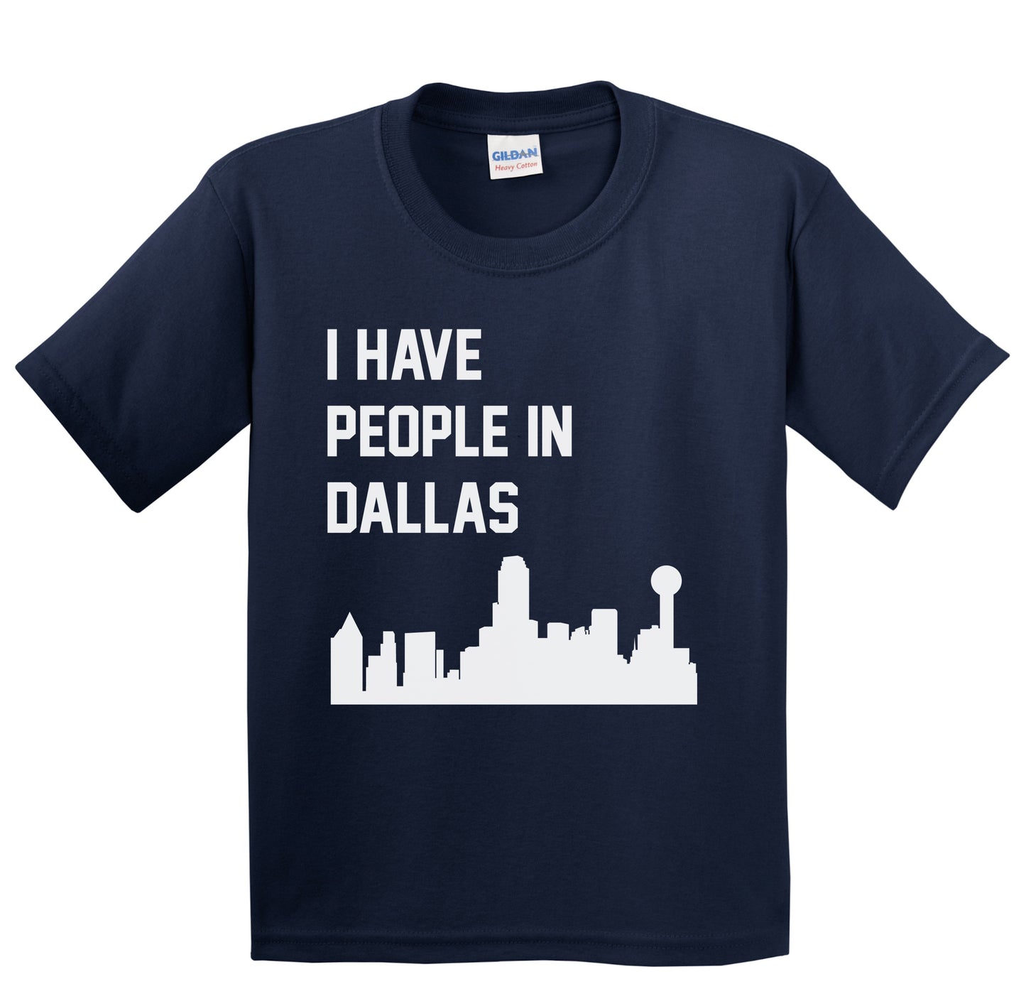 I Have People In Dallas Texas Skyline Youth T-Shirt