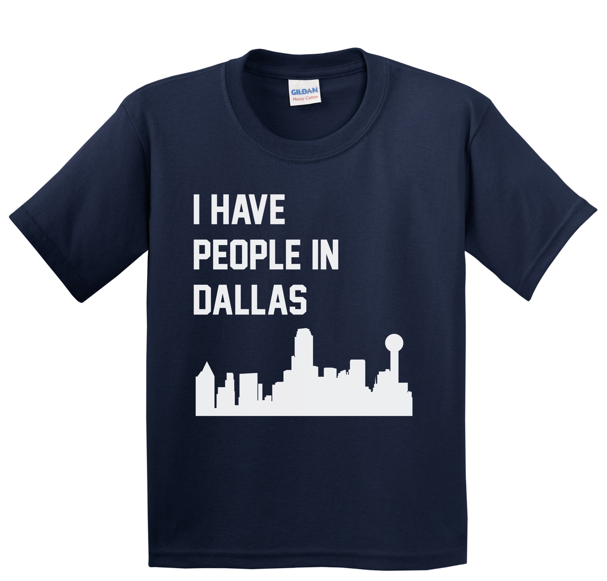 I Have People In Dallas Texas Skyline Youth T-Shirt