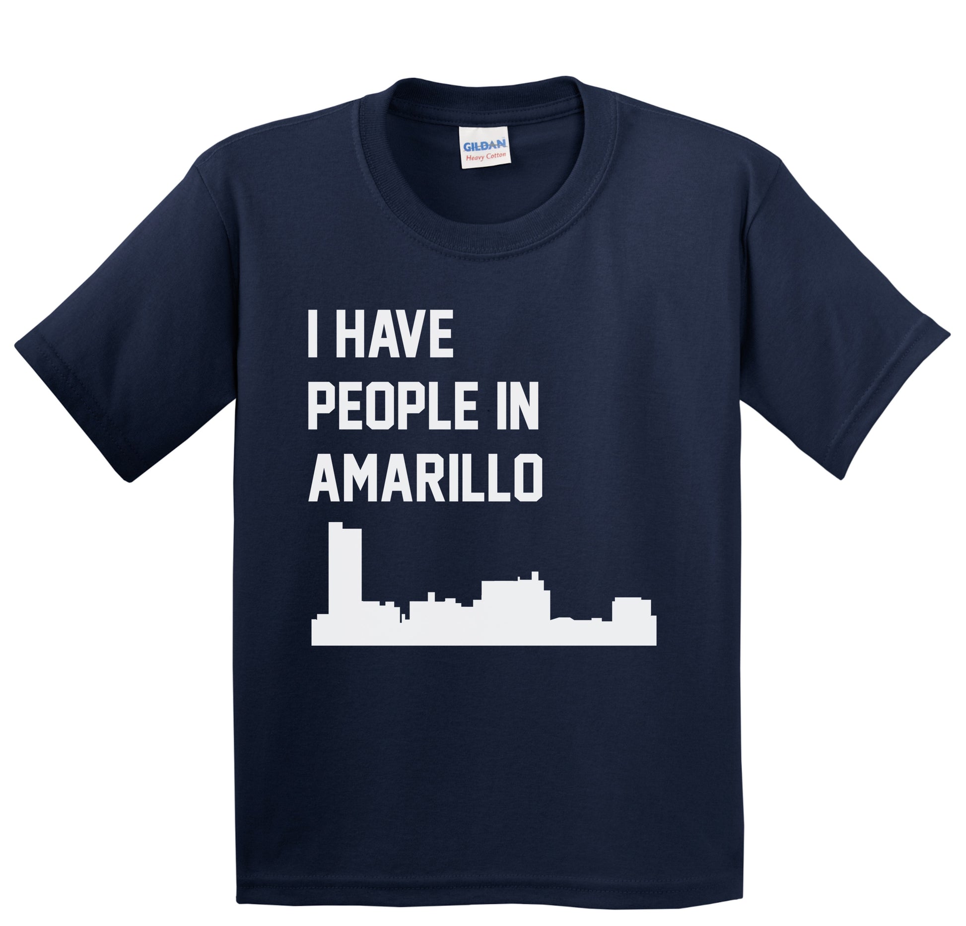 I Have People In Amarillo Texas Skyline Youth T-Shirt