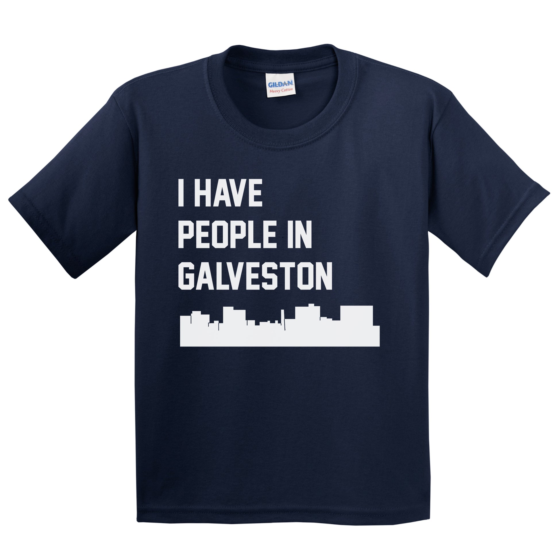 I Have People In Galveston Texas Skyline Youth T-Shirt