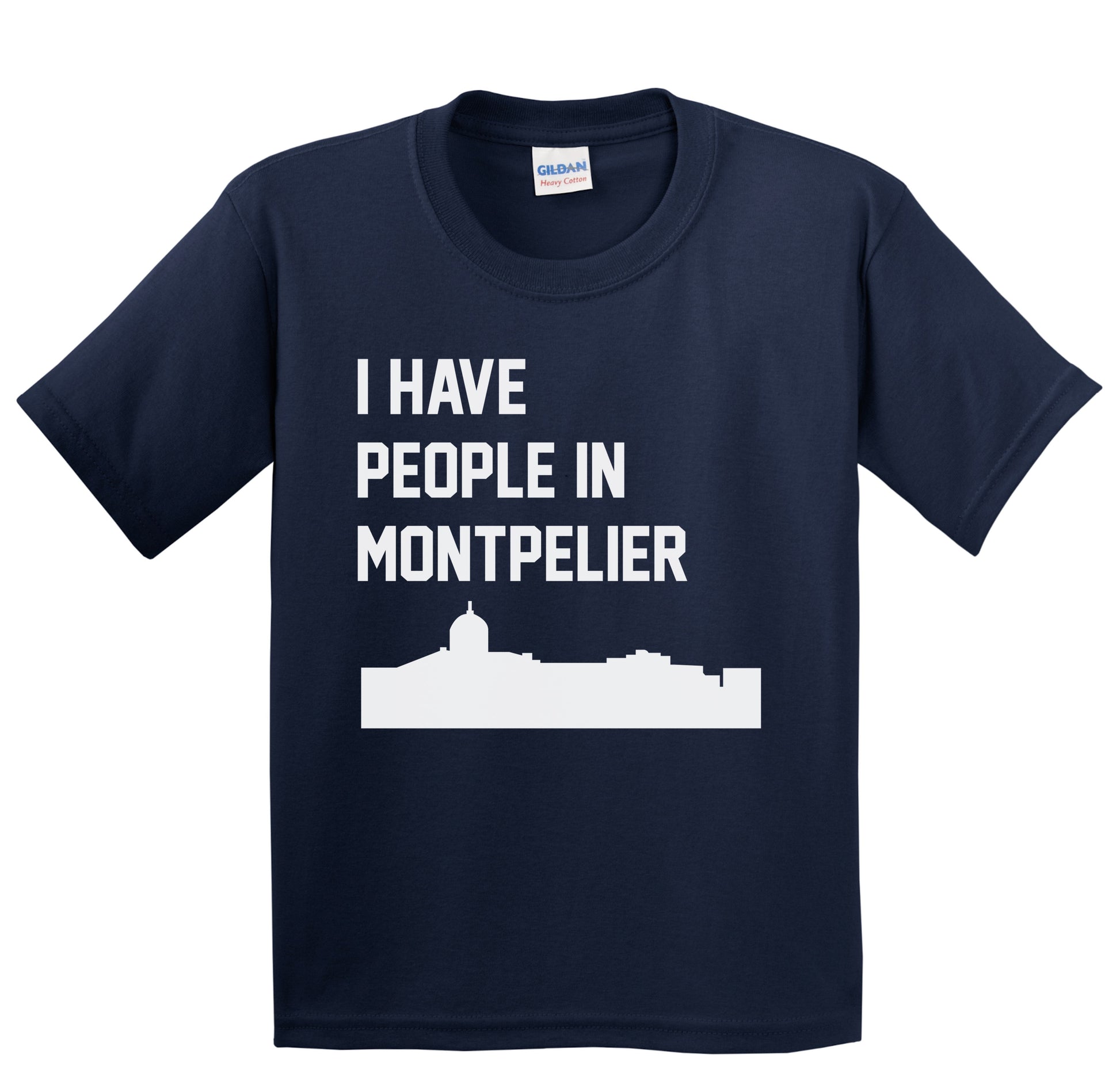 I Have People In Montpelier Vermont Skyline Youth T-Shirt