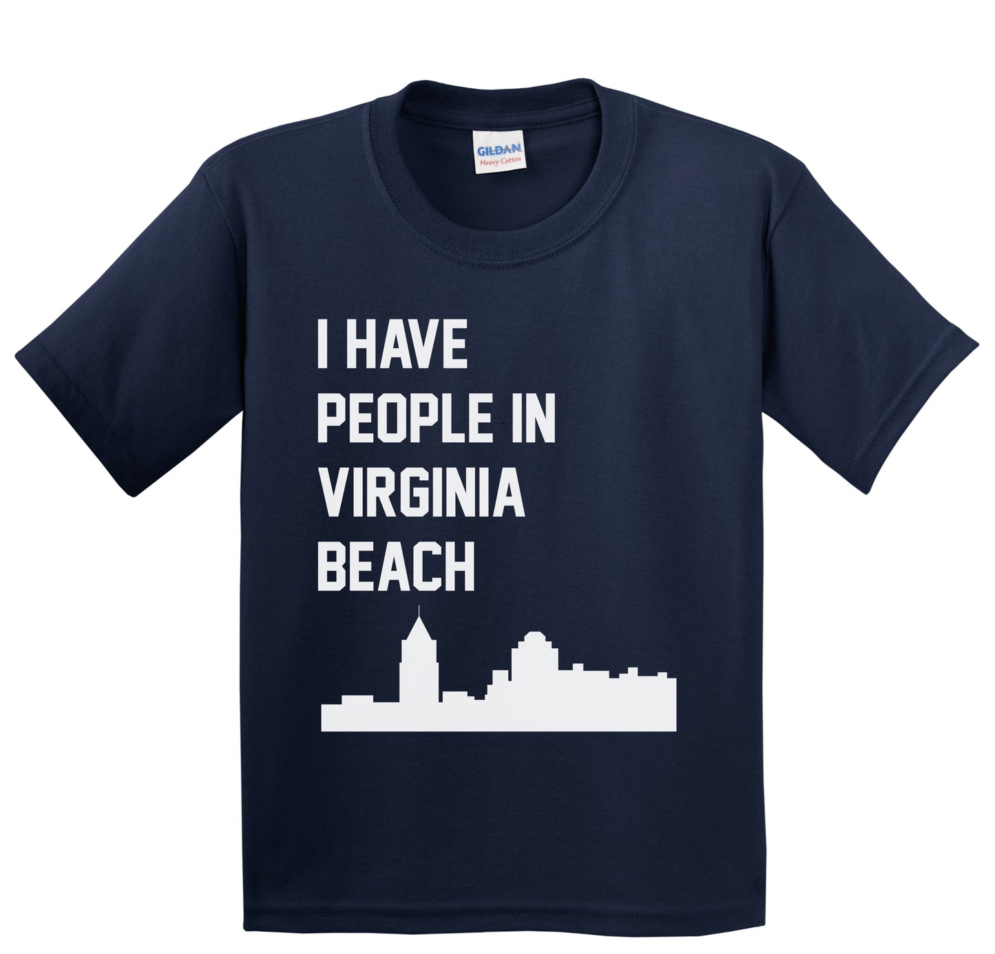 I Have People In Virginia Beach Virginia Skyline Youth T-Shirt