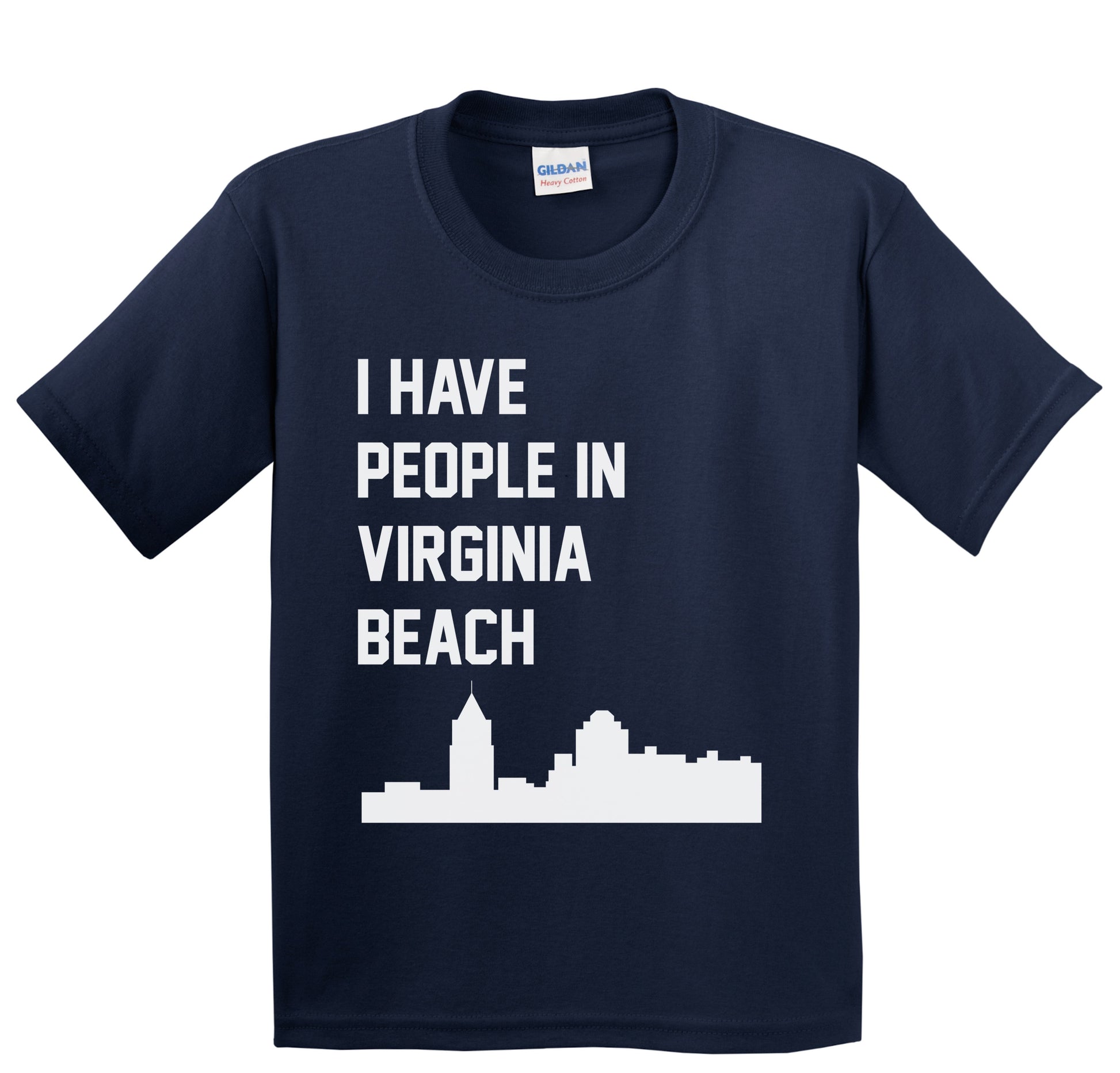 I Have People In Virginia Beach Virginia Skyline Youth T-Shirt