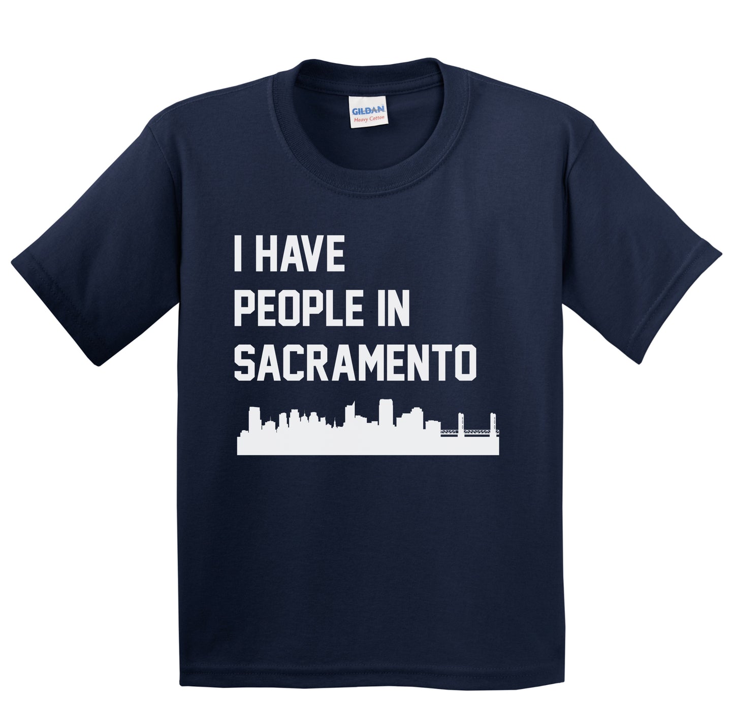 I Have People In Sacramento California Skyline Youth T-Shirt