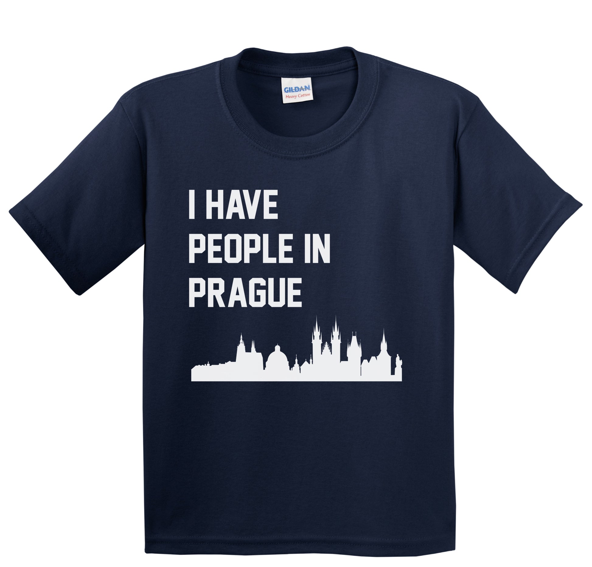 I Have People In Prague Czech Republic Skyline Youth T-Shirt