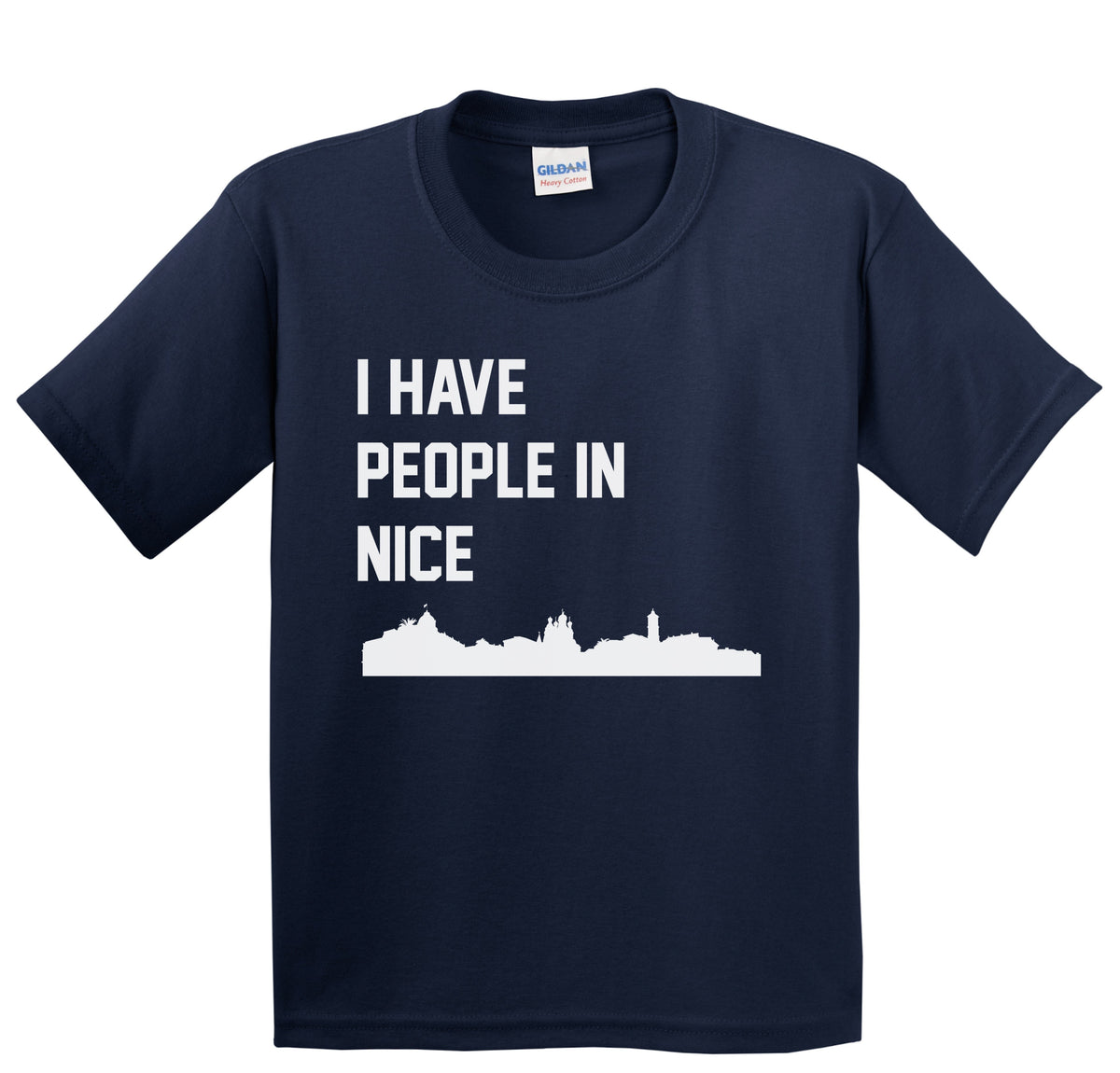 I Have People In Nice France Skyline Youth T-Shirt
