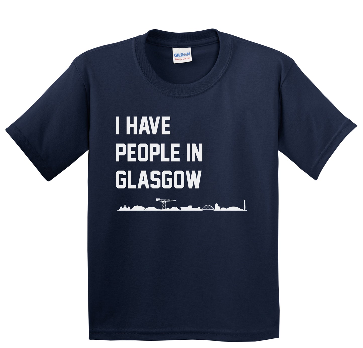 I Have People In Glasgow Scotland Skyline Youth T-Shirt