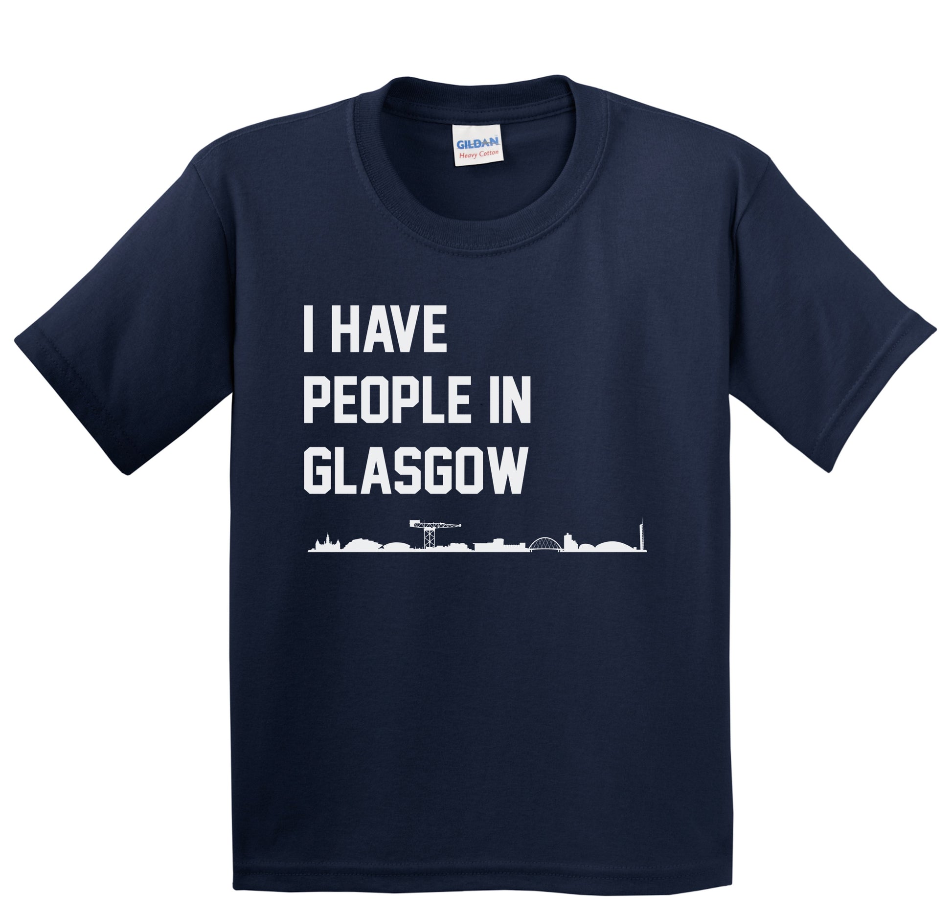 I Have People In Glasgow Scotland Skyline Youth T-Shirt
