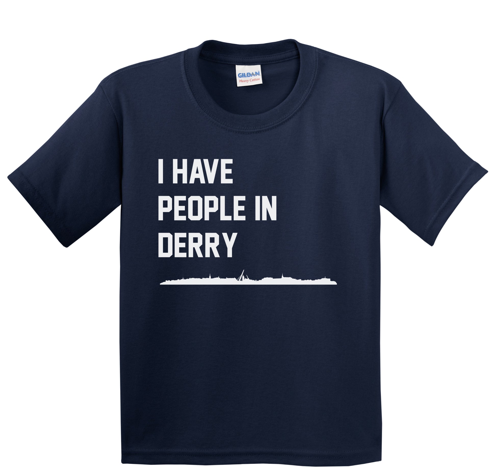 I Have People In Derry Northern Ireland Skyline Youth T-Shirt