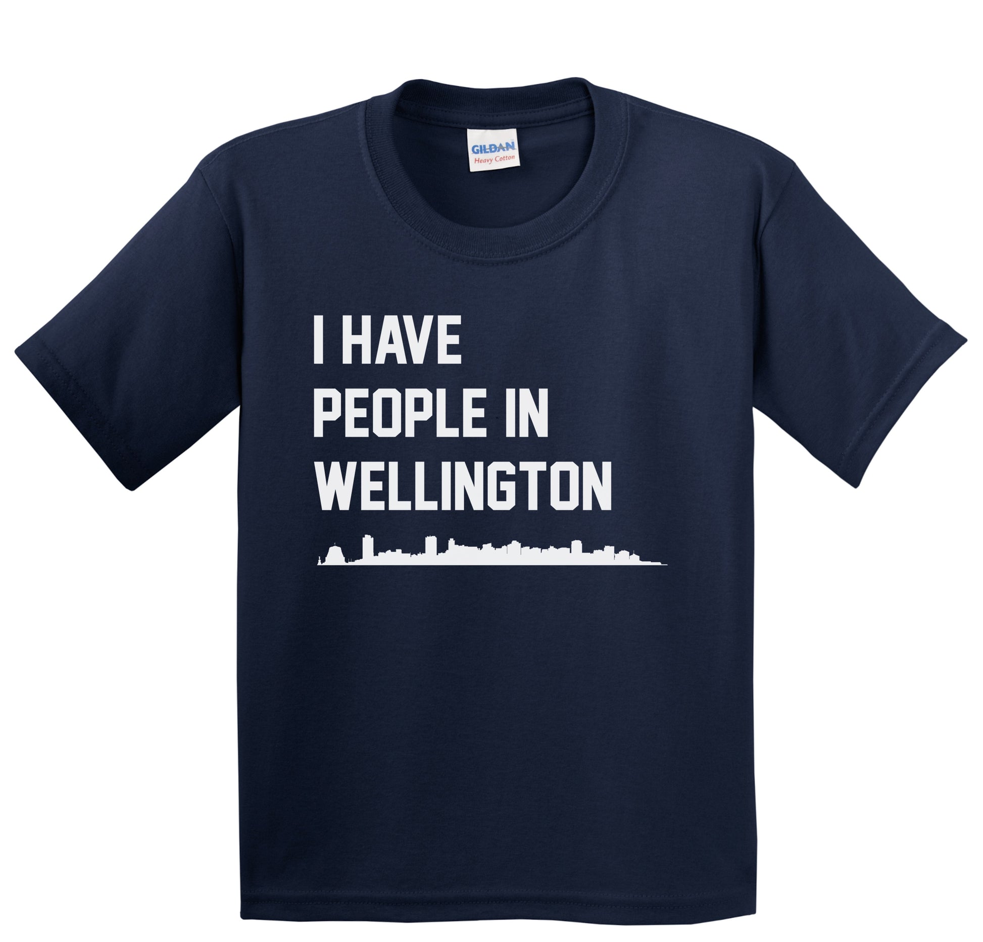 I Have People In Wellington New Zealand Skyline Youth T-Shirt