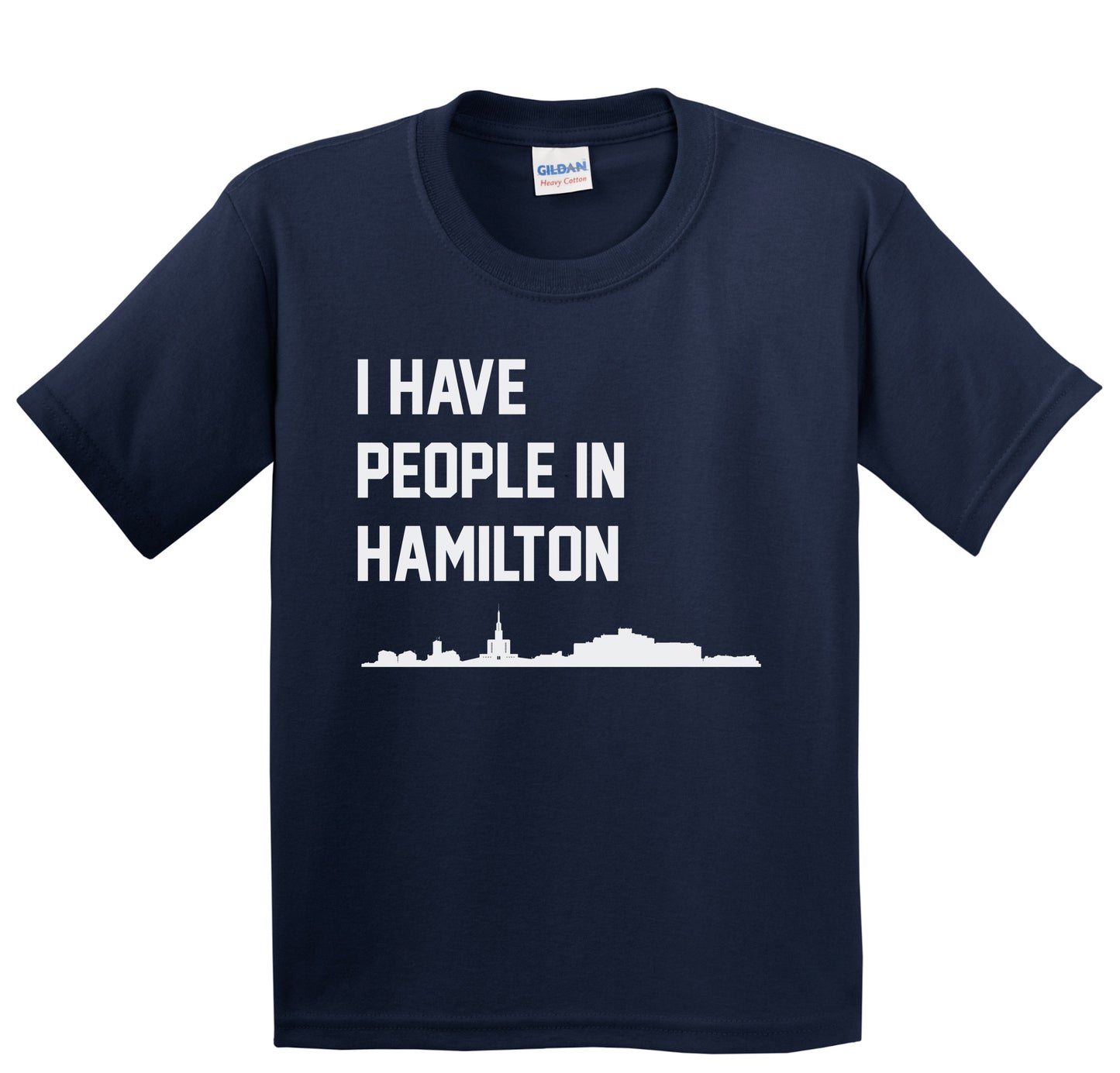 I Have People In Hamilton New Zealand Skyline Youth T-Shirt