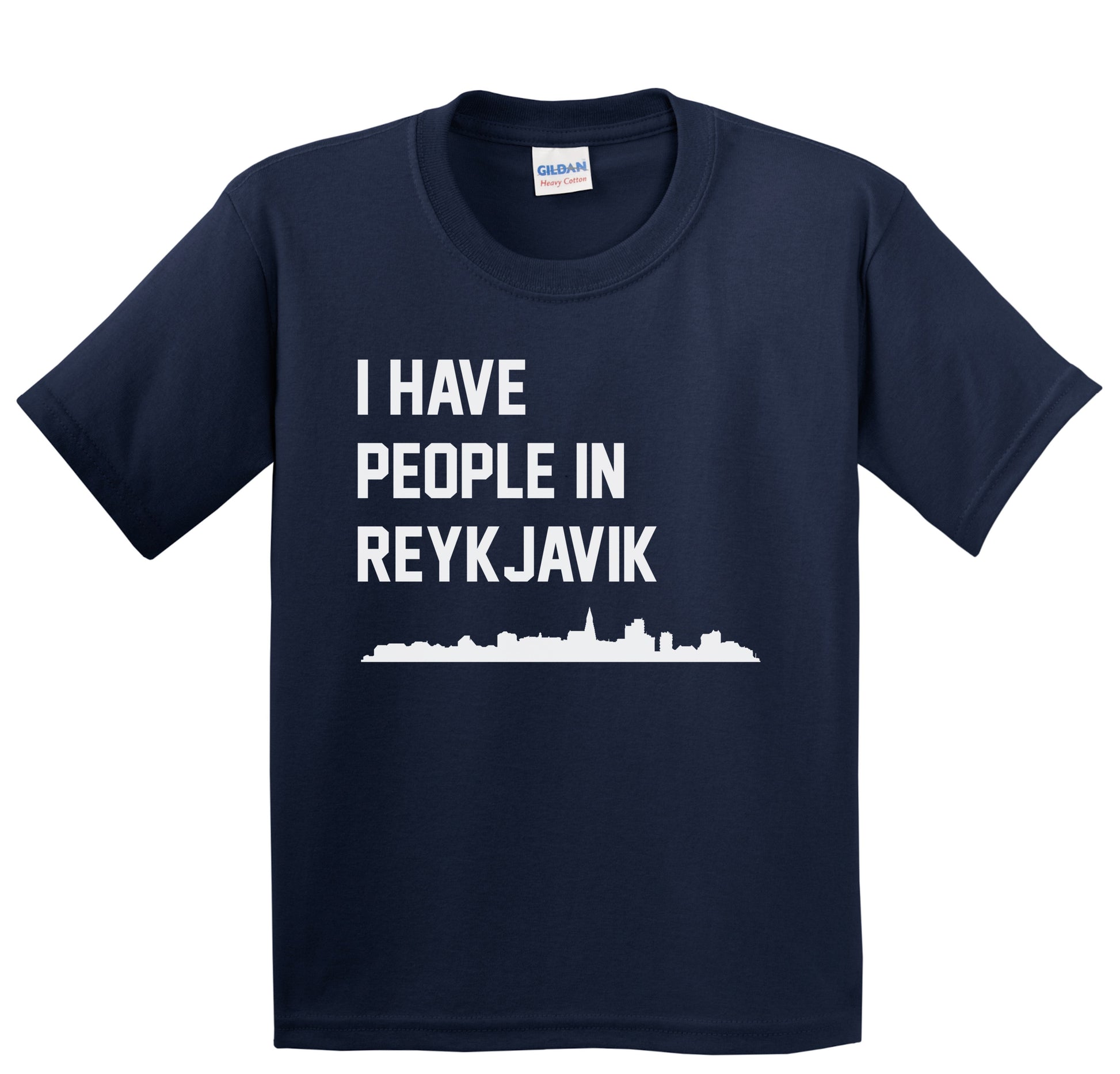 I Have People In Reykjavik Iceland Skyline Youth T-Shirt