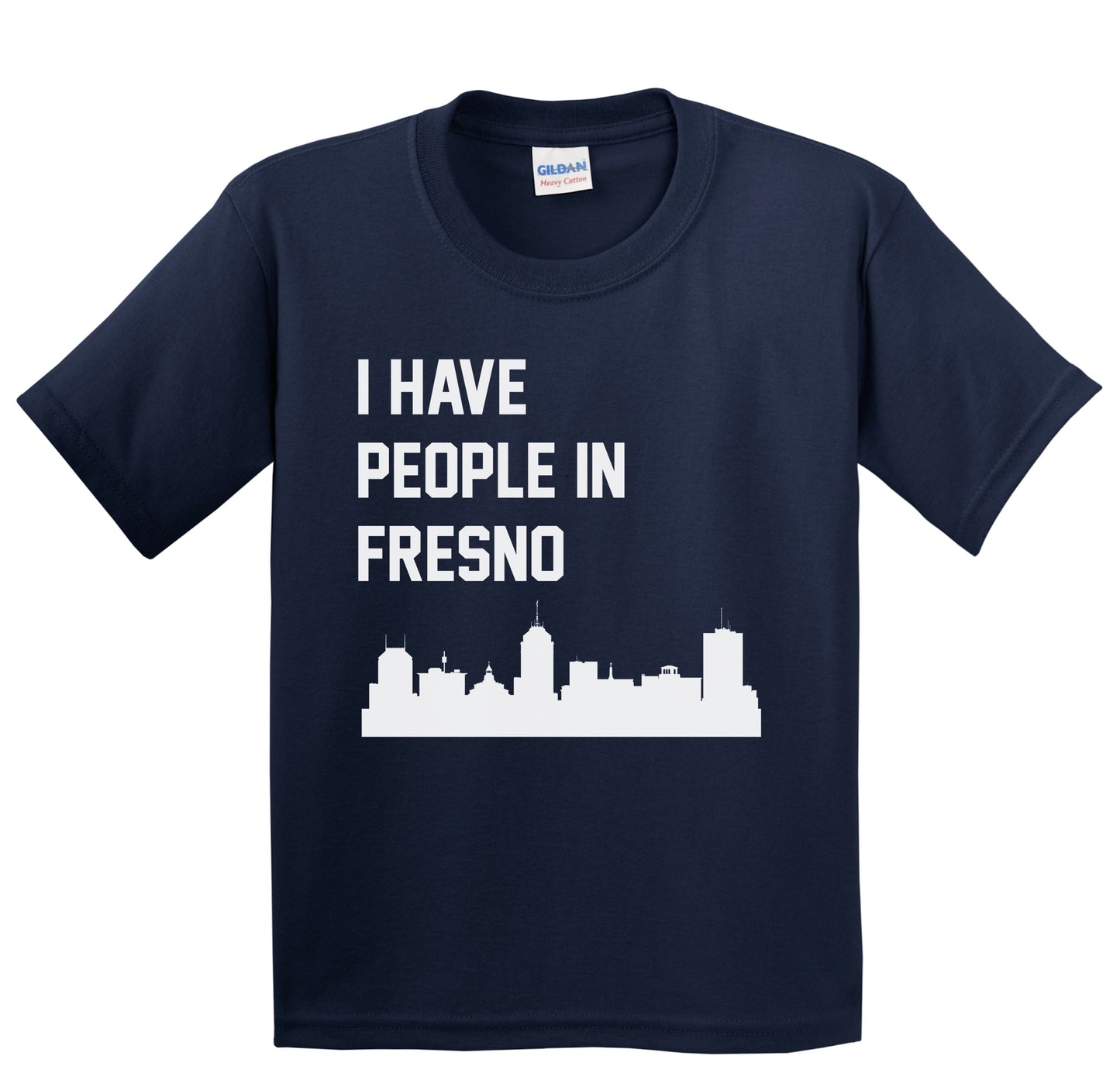 I Have People In Fresno California Skyline Youth T-Shirt