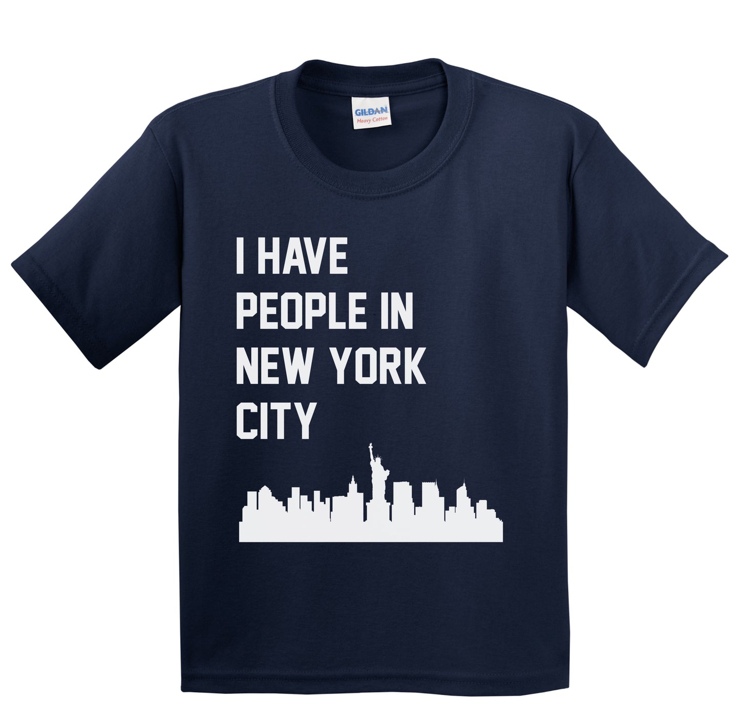 I Have People In New York City New York Skyline Youth T-Shirt