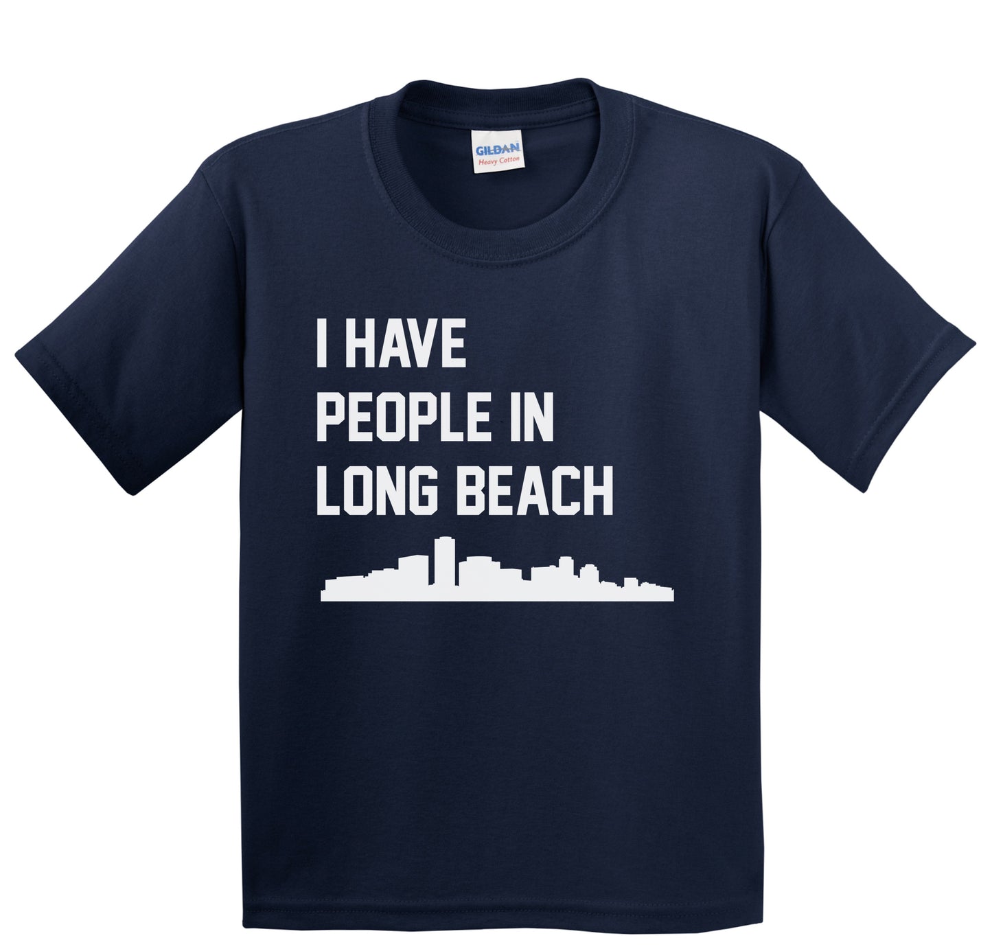 I Have People In Long Beach California Skyline Youth T-Shirt