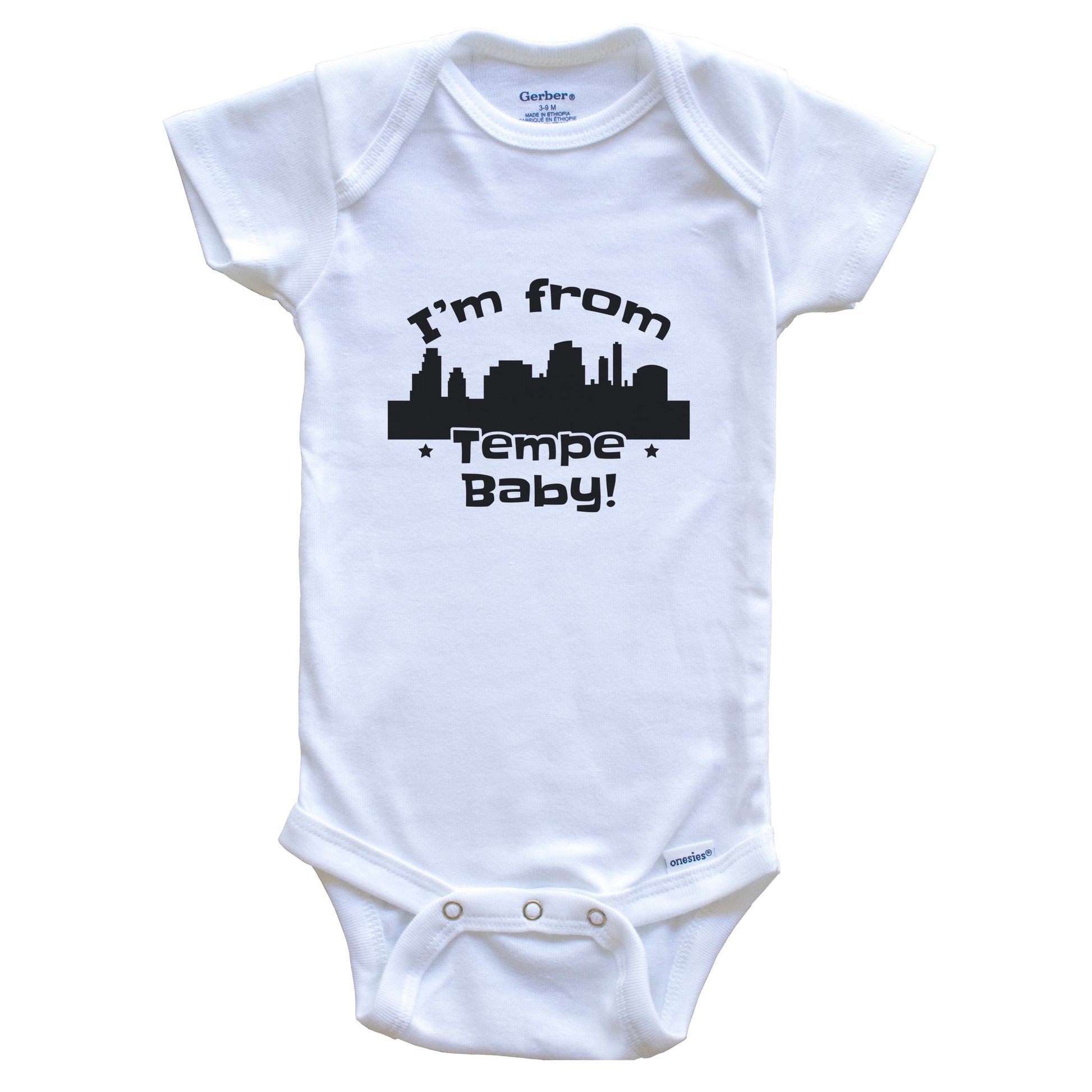 I'm From Tempe Baby Funny Tempe Arizona Skyline Baby Bodysuit