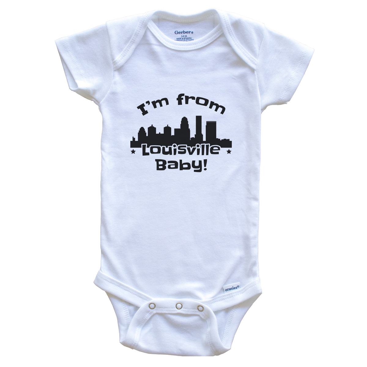 I'm From Louisville Baby Funny Louisville Kentucky Skyline Baby Bodysuit