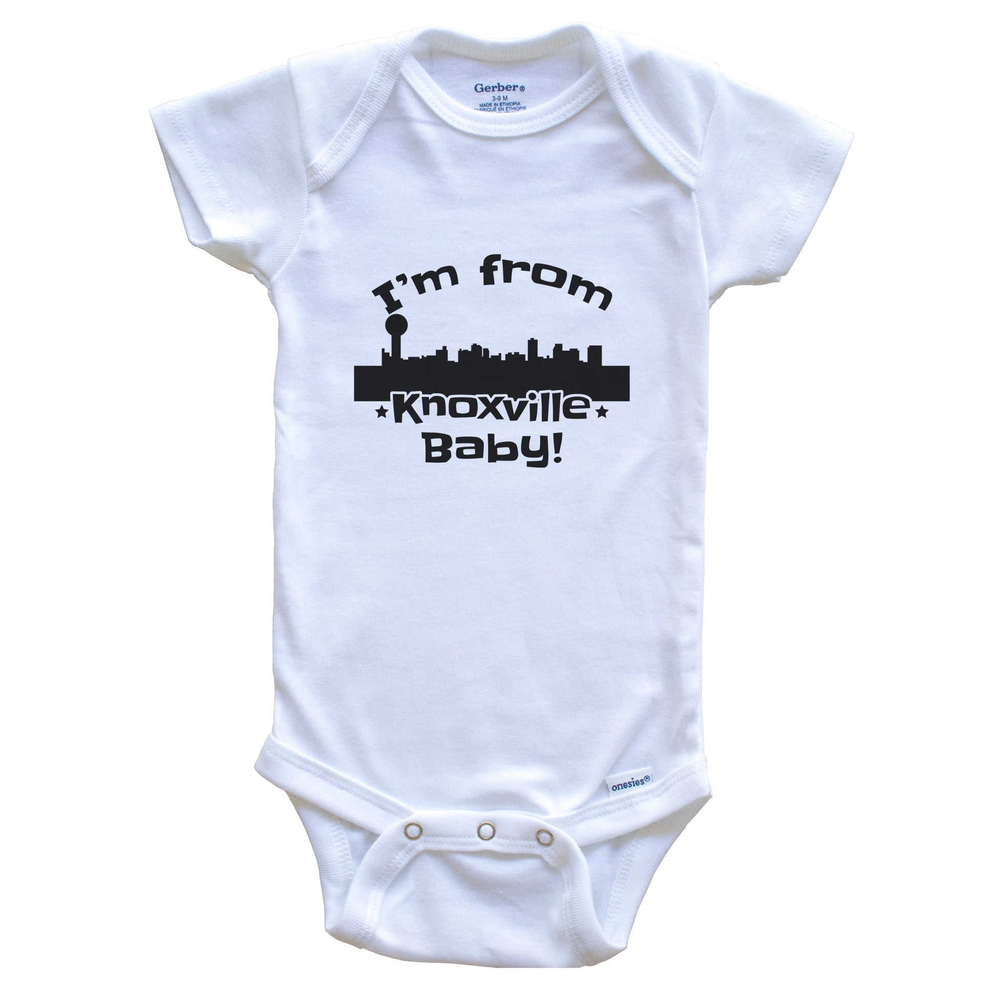 I'm From Knoxville Baby Funny Knoxville Tennessee Skyline Baby Bodysuit