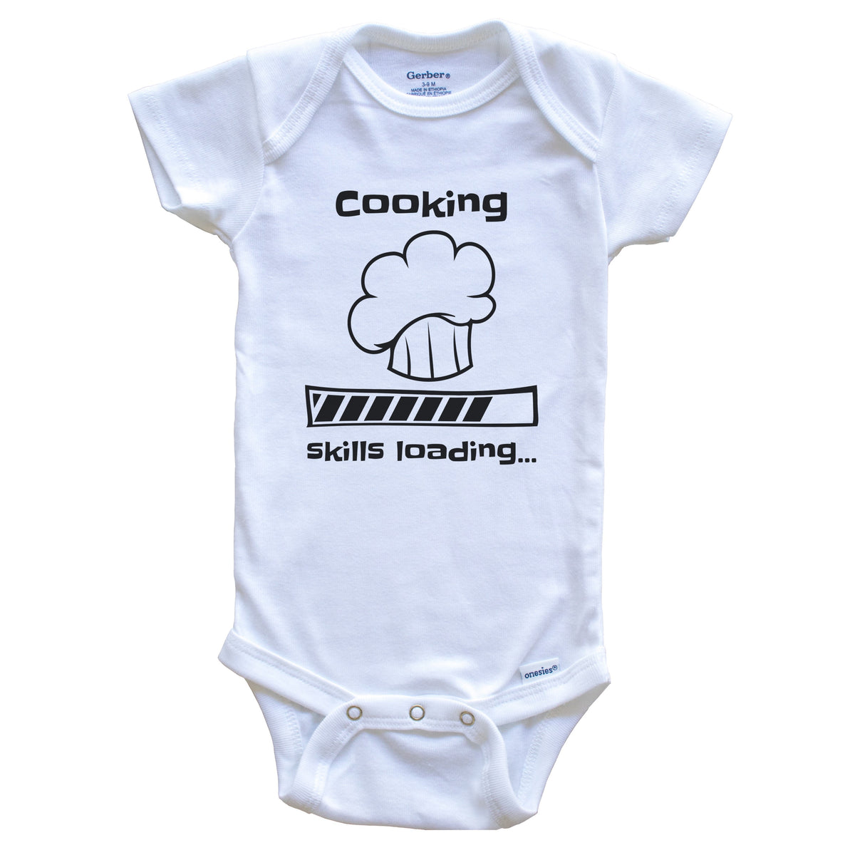 Cooking Skills Loading Funny Chef Baby Bodysuit