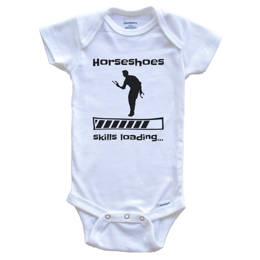 Horseshoes Skills Loading Funny Horseshoes Player Baby Bodysuit