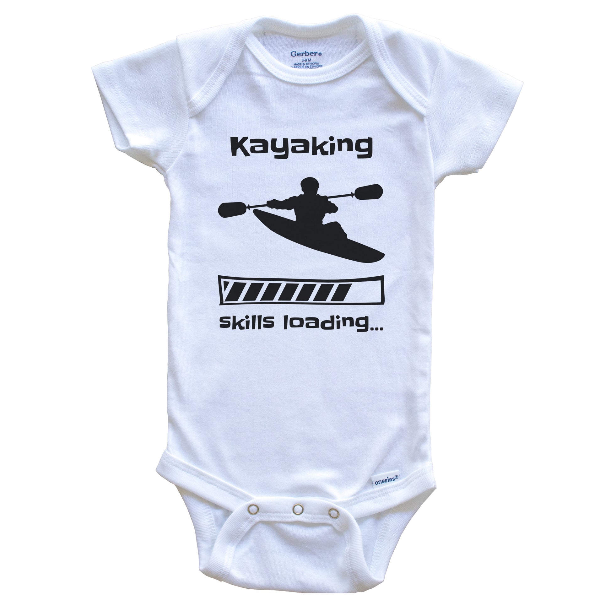 Kayaking Skills Loading Funny Kayaker Baby Bodysuit