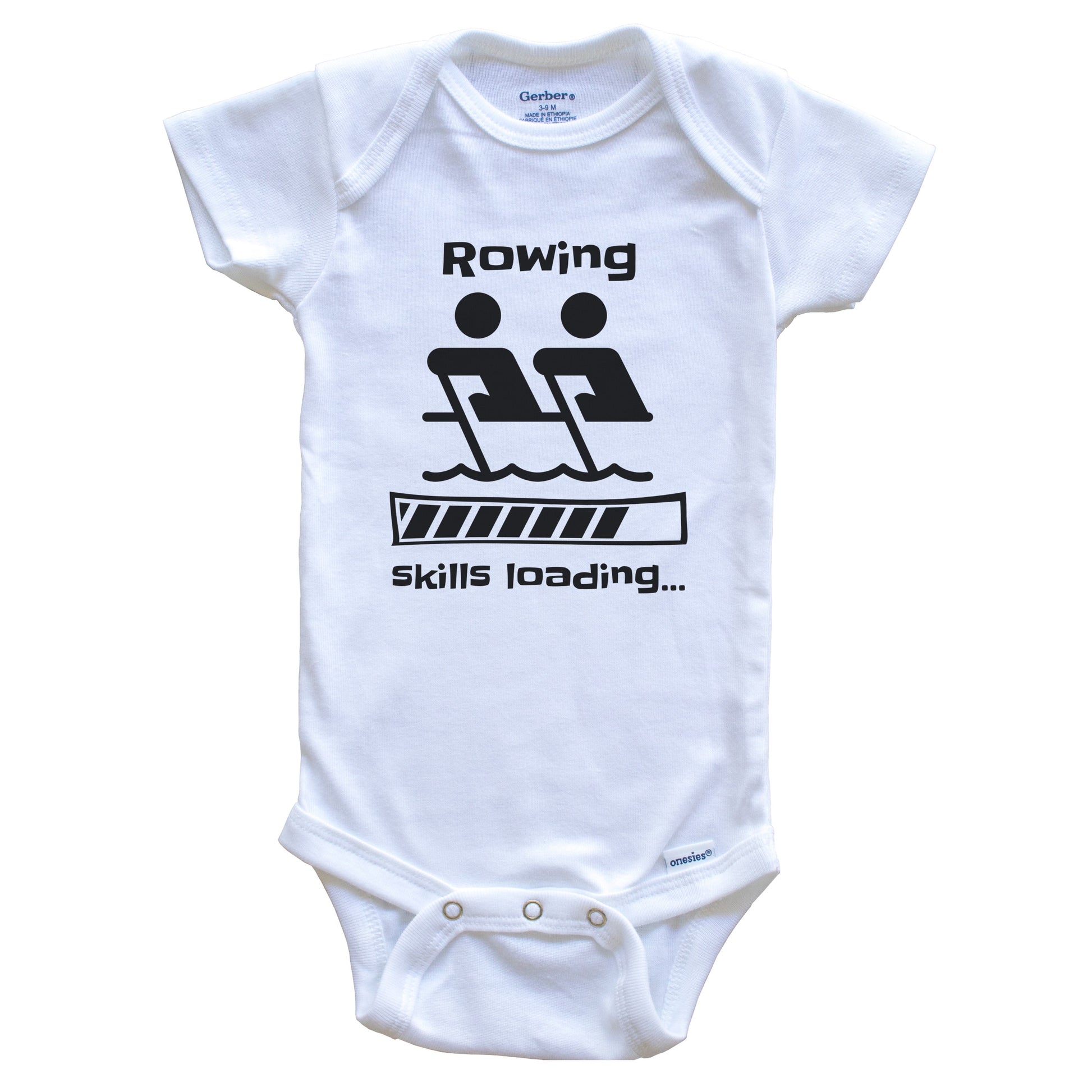 Rowing Skills Loading Funny Rower Baby Bodysuit