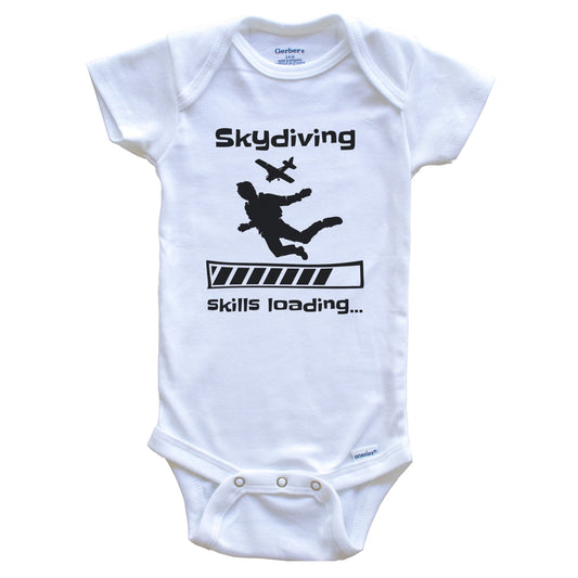 Skydiving Skills Loading Funny Skydiver Baby Bodysuit