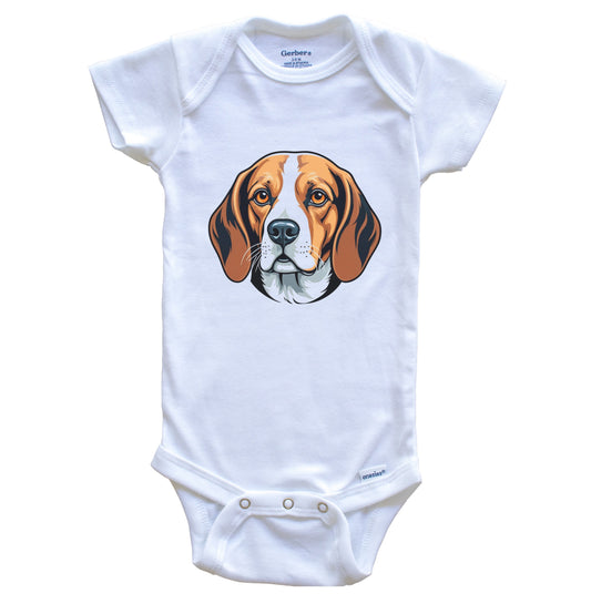 Cute Beagle Dog Breed Baby Bodysuit