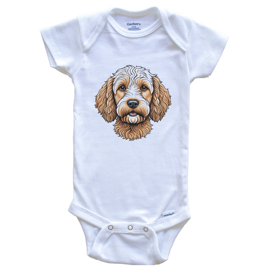 Cute Cockapoo Dog Breed Baby Bodysuit