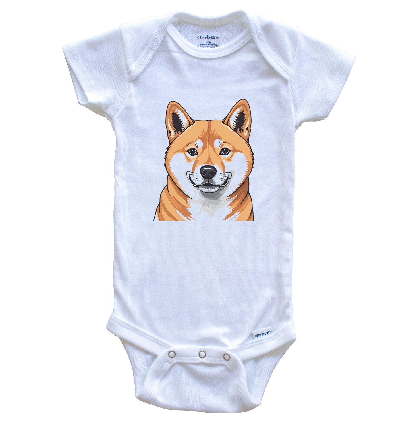 Cute Shiba Inu Dog Breed Baby Bodysuit