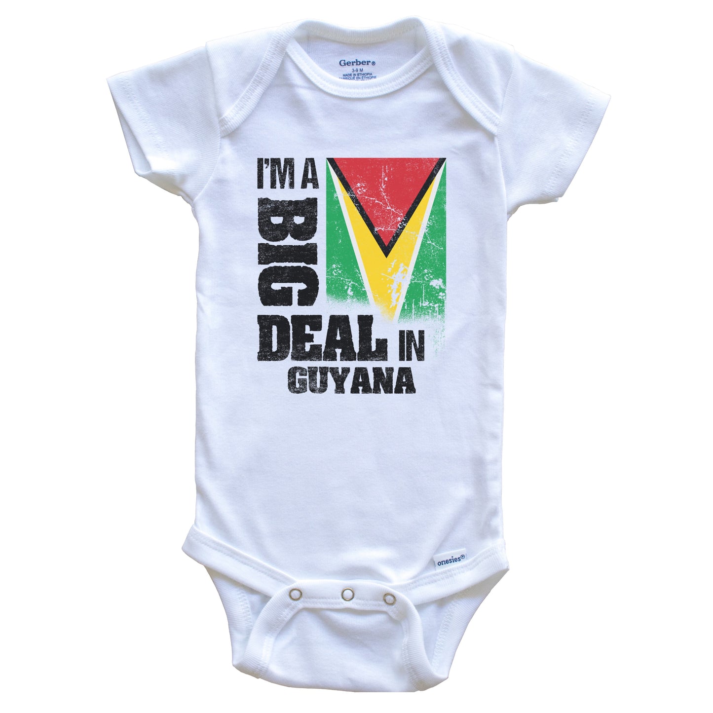 I'm A Big Deal In Guyana Funny Guyanese Flag Baby Bodysuit