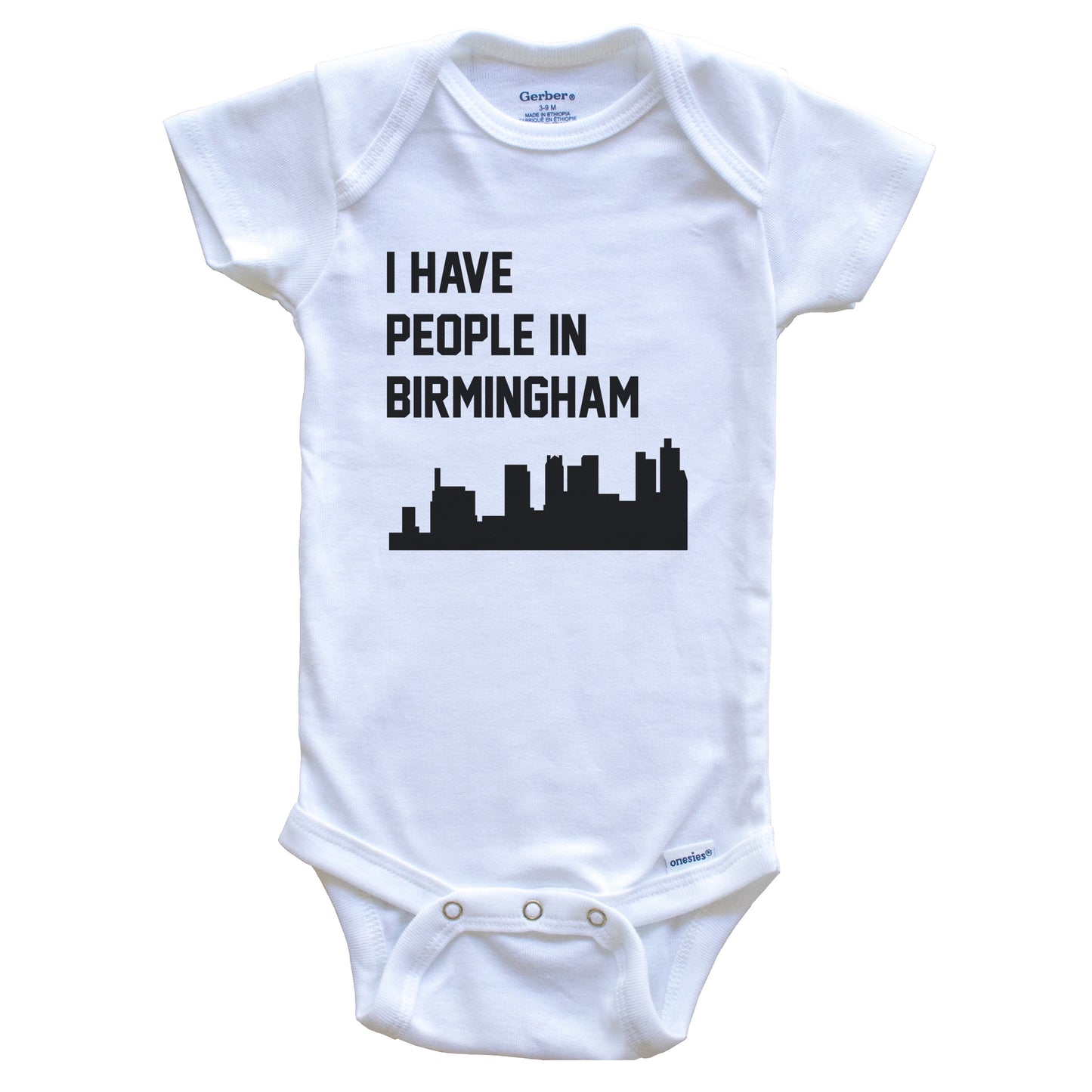 I Have People In Birmingham Alabama Skyline Baby Bodysuit