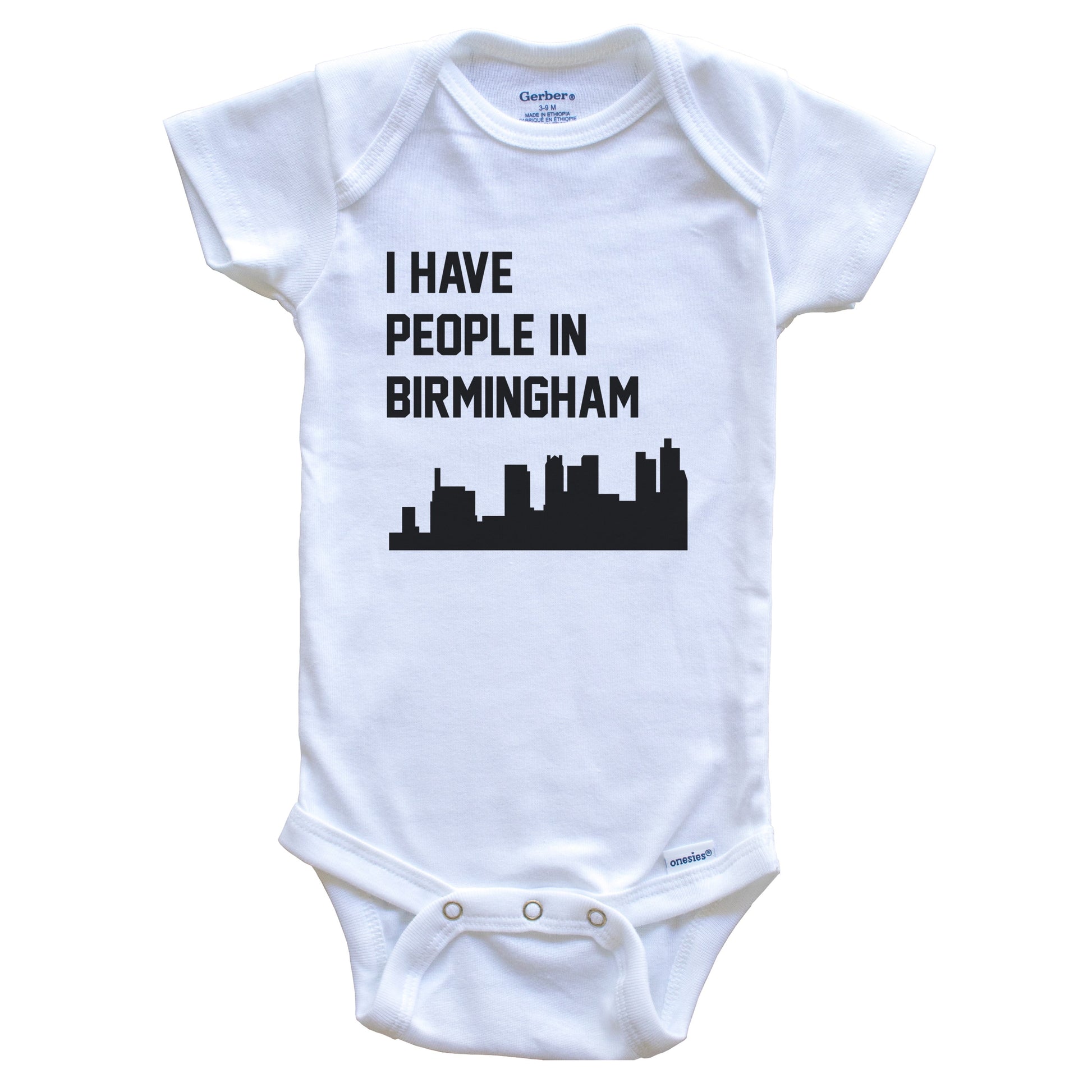 I Have People In Birmingham Alabama Skyline Baby Bodysuit