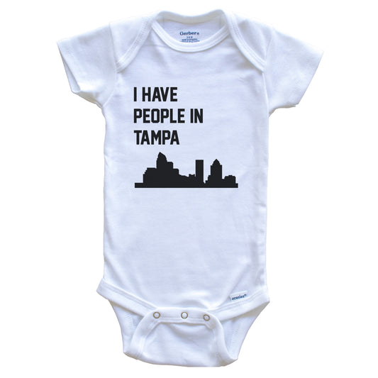 I Have People In Tampa Florida Skyline Baby Bodysuit