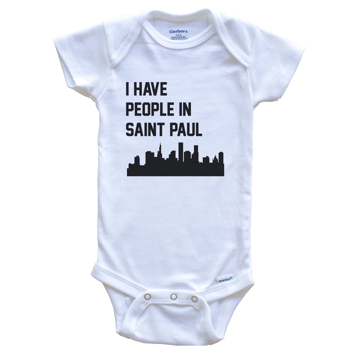 I Have People In Saint Paul Minnesota Skyline Baby Bodysuit
