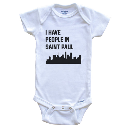 I Have People In Saint Paul Minnesota Skyline Baby Bodysuit