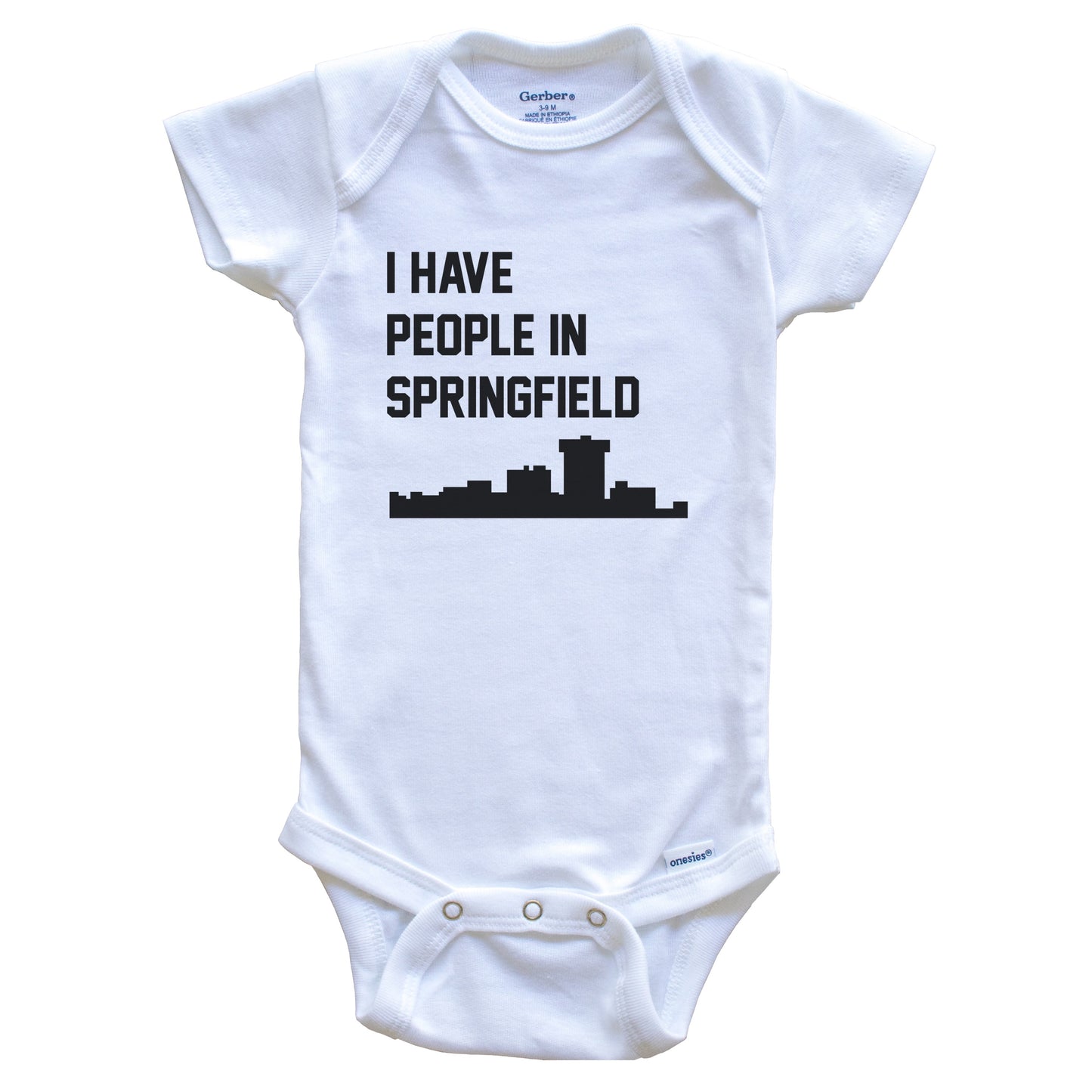I Have People In Springfield Missouri Skyline Baby Bodysuit