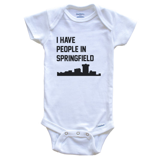 I Have People In Springfield Missouri Skyline Baby Bodysuit