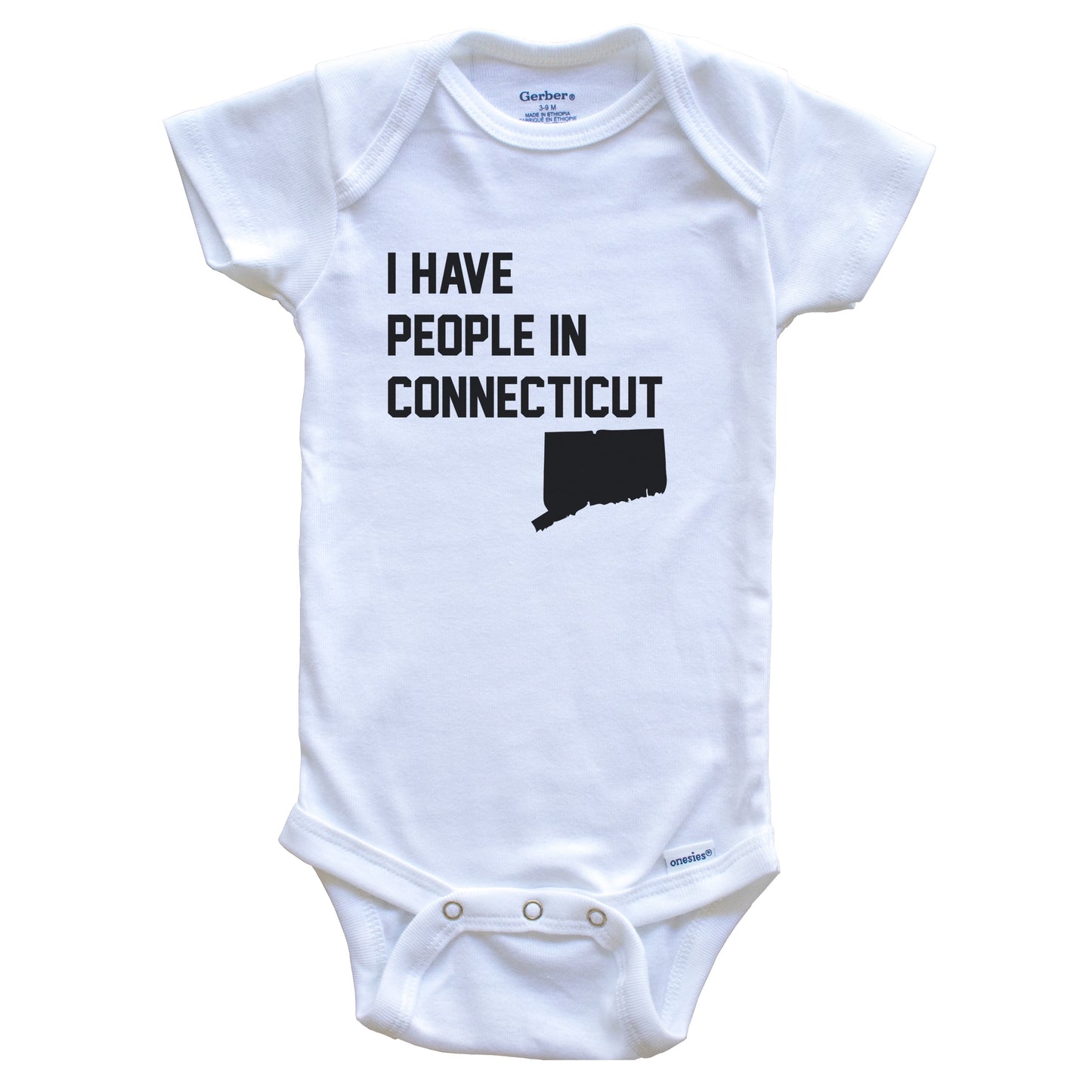 I Have People In Connecticut Baby Bodysuit
