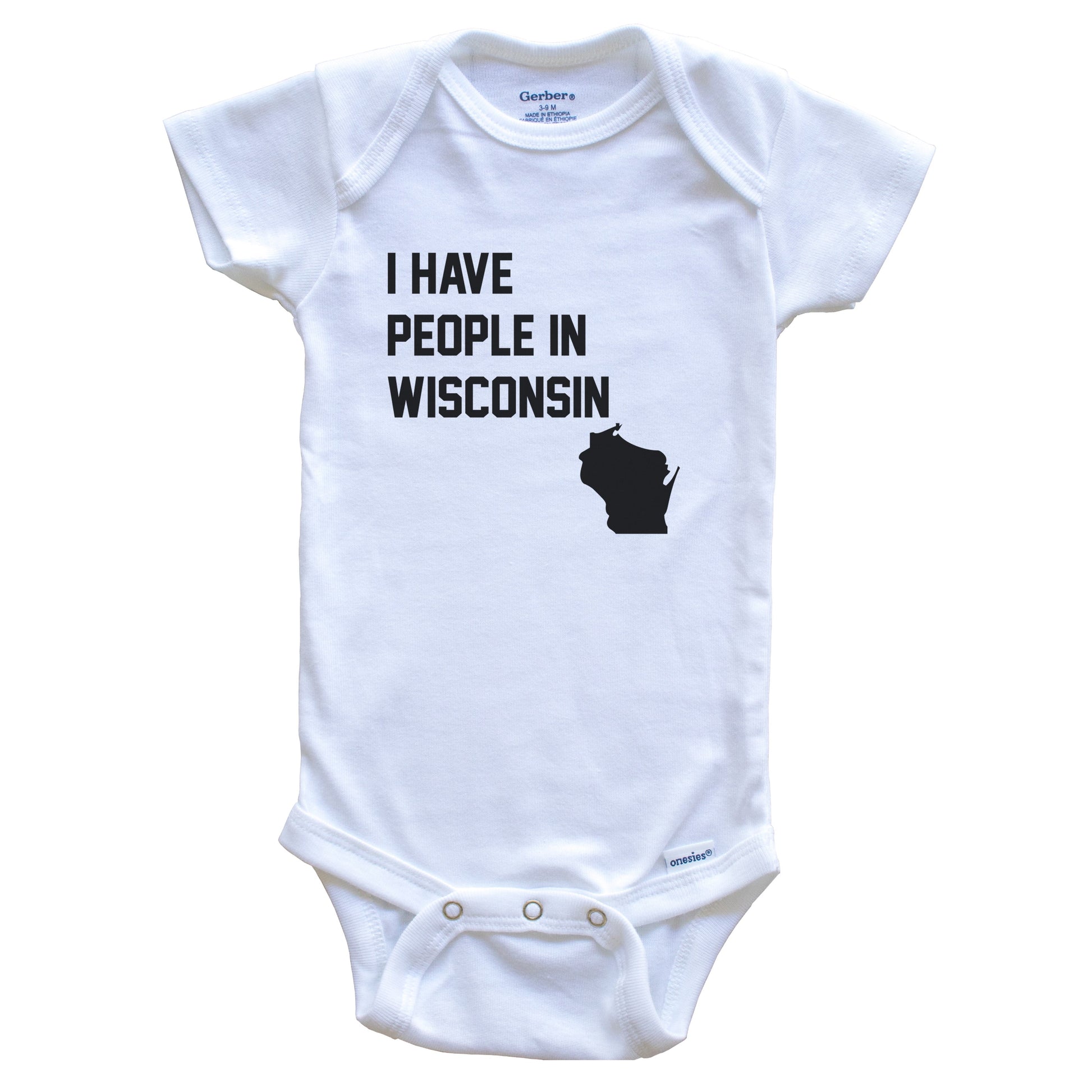 I Have People In Wisconsin Baby Bodysuit