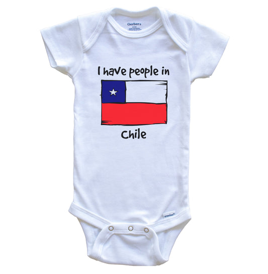 I Have People In Chile Chilean Flag Baby Bodysuit
