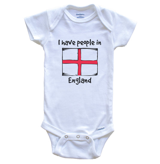 I Have People In England English Flag Baby Bodysuit