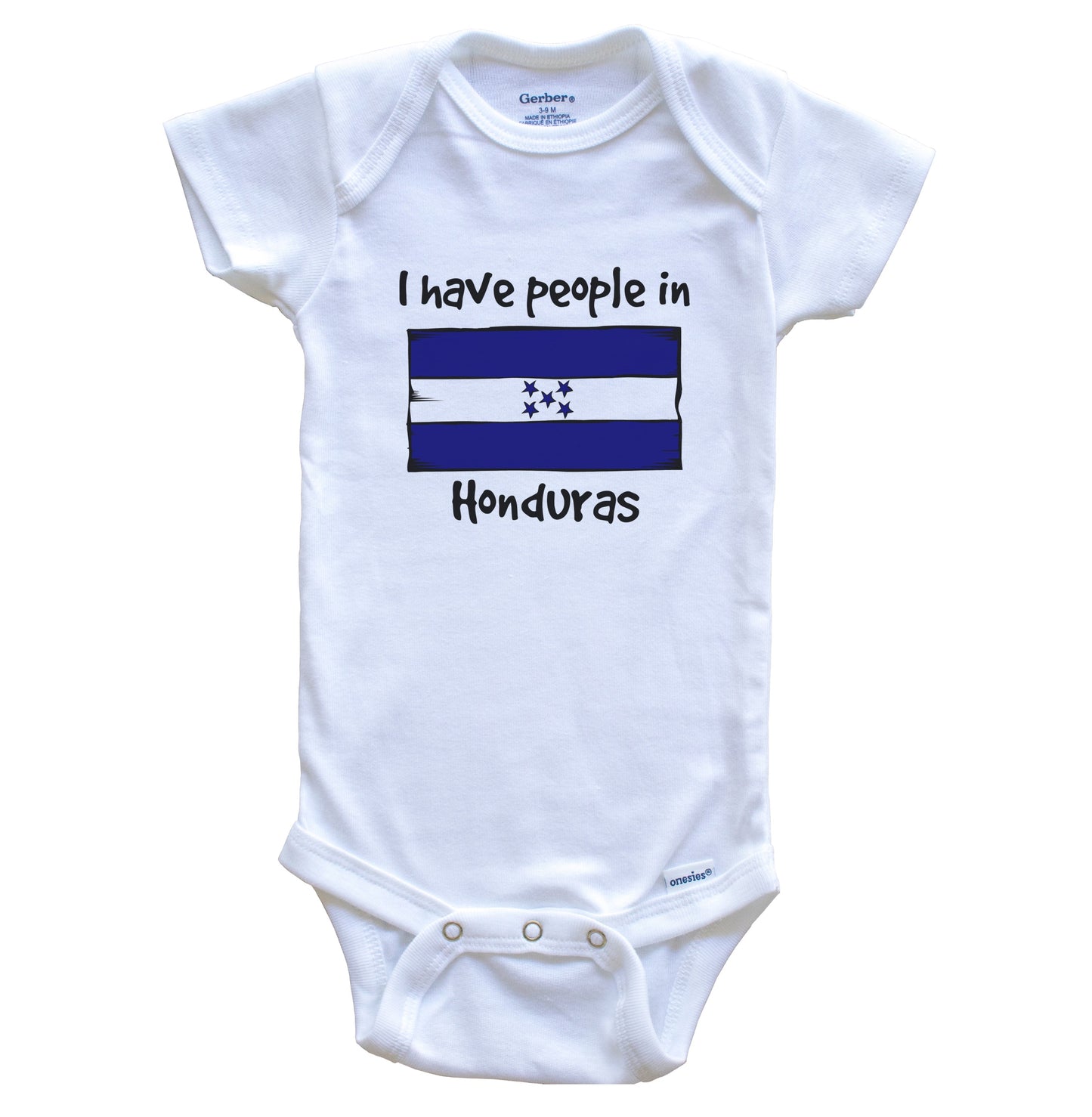 I Have People In Honduras Honduran Flag Baby Bodysuit