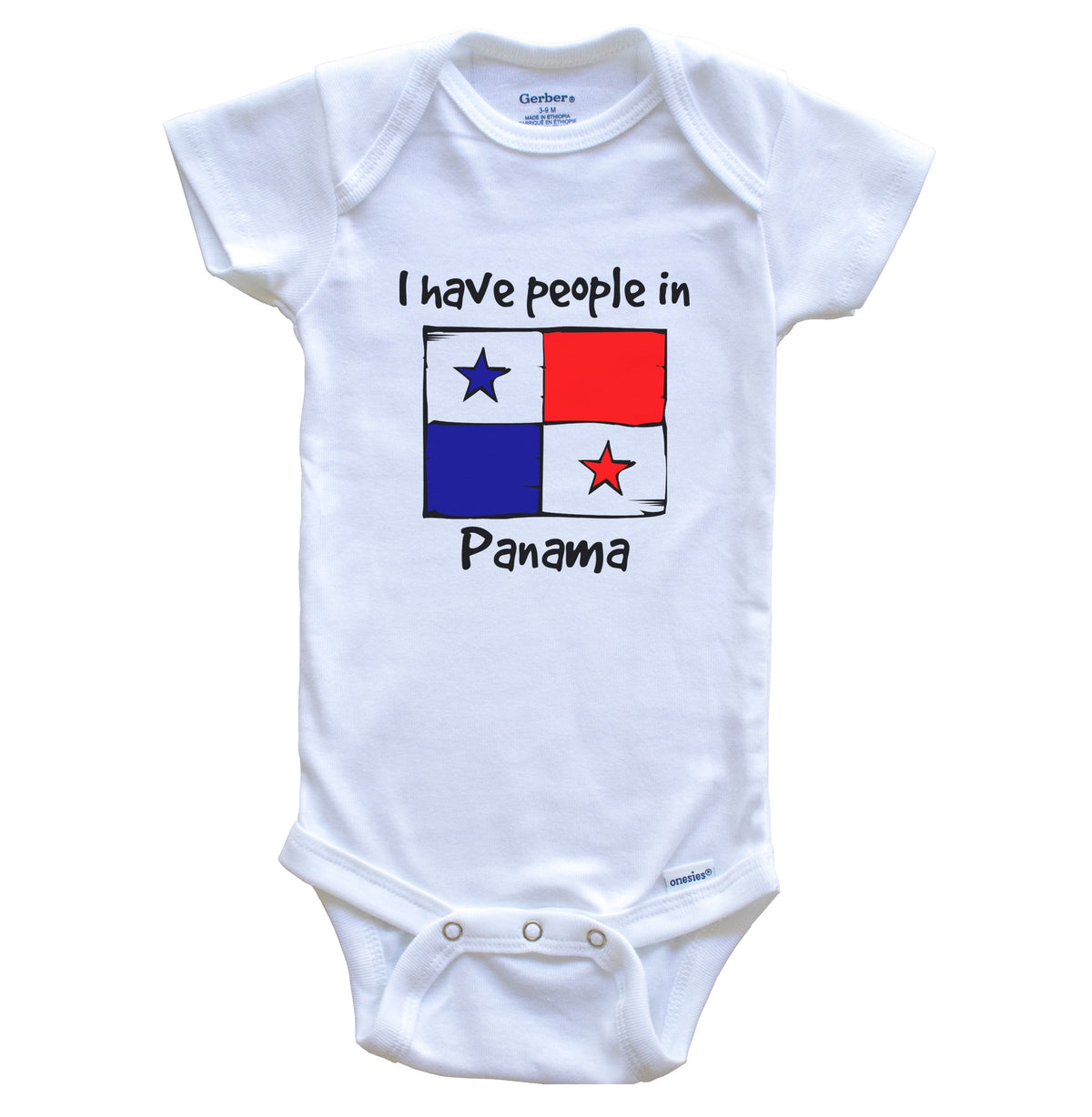 I Have People In Panama Panamanian Flag Baby Bodysuit