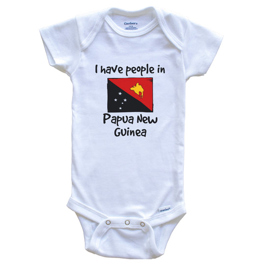 I Have People In Papua New Guinea Papuan Flag Baby Bodysuit