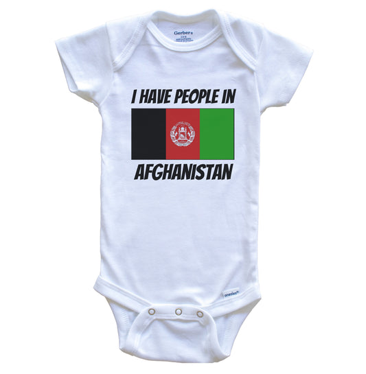 Afghan Flag I Have People In Afghanistan Baby Bodysuit