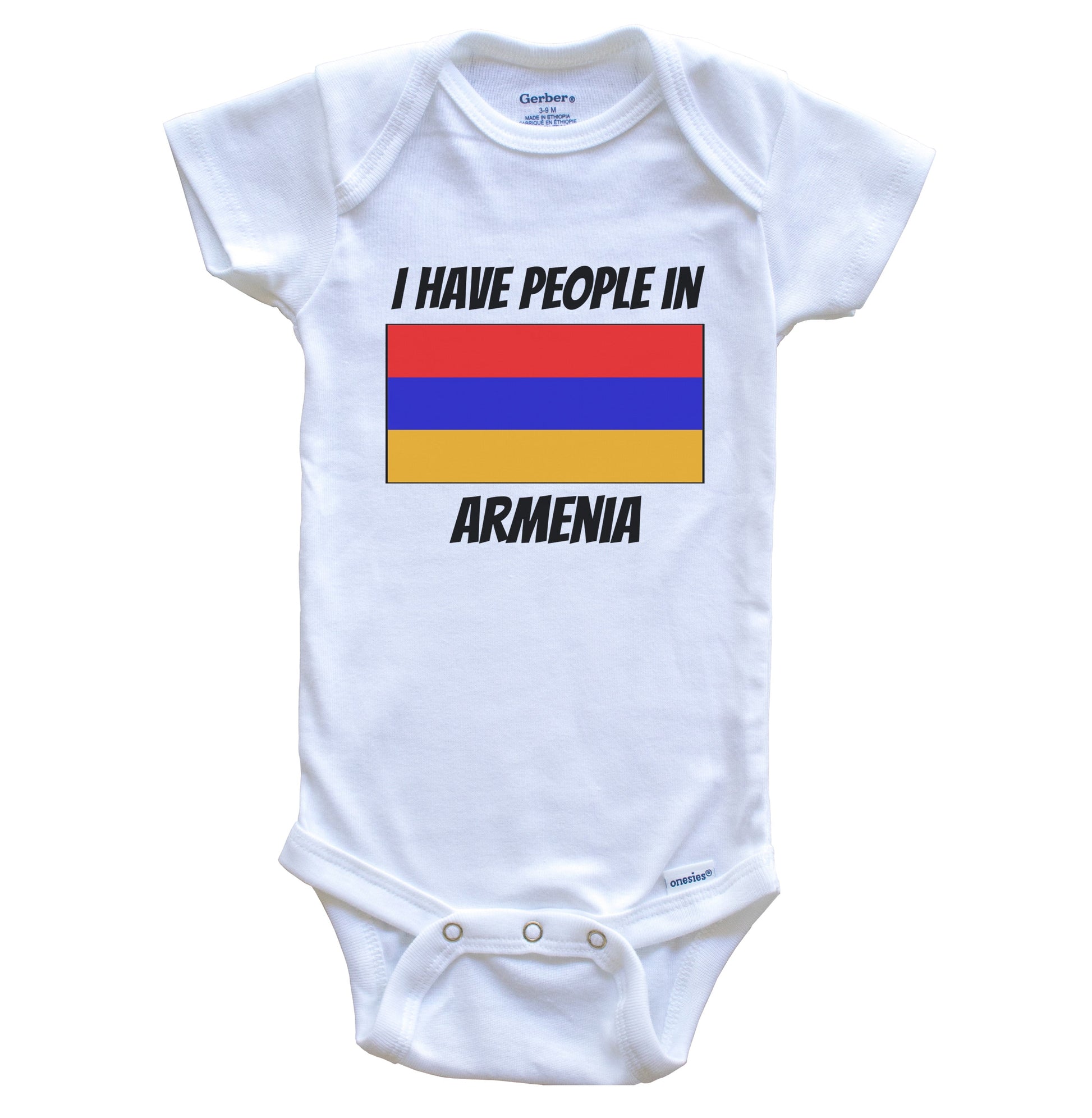 Armenian Flag I Have People In Armenia Baby Bodysuit