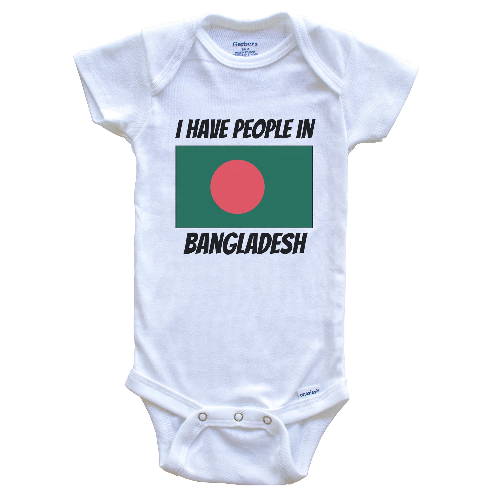 Bangladeshi Flag I Have People In Bangladesh Baby Bodysuit