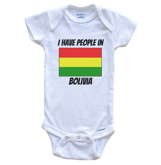 Bolivian Flag I Have People In Bolivia Baby Bodysuit